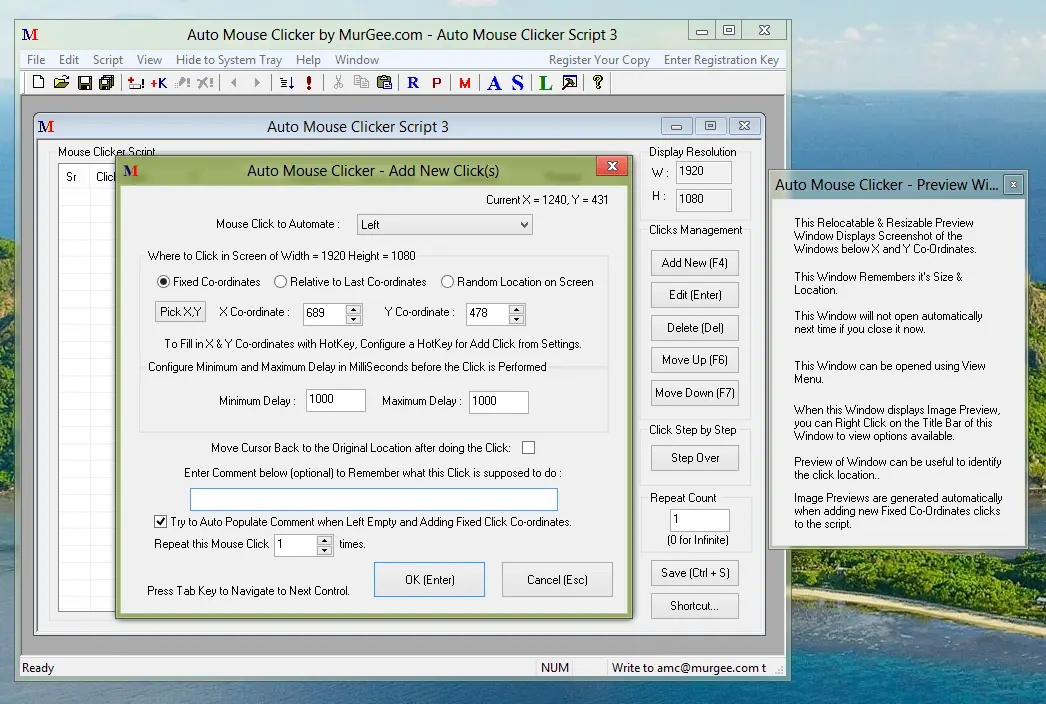 Add Mouse Click to Auto Mouse Clicker Script