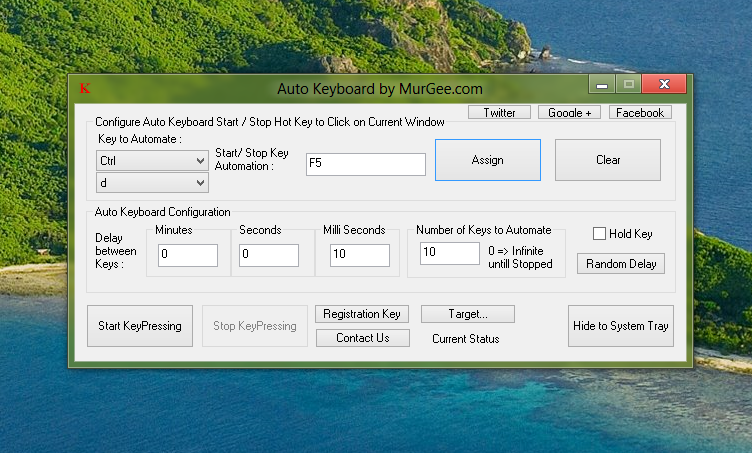 Desktop Software for Windows 8 to Simulate Keyboard Keys