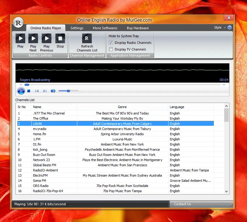 Tune into Online English Radio Channels on your Windows 8 Computer for Free