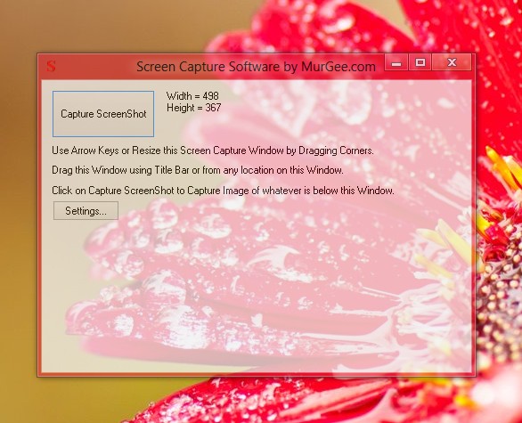 Capture Screenshot on Windows 8 with Screen Capture Software