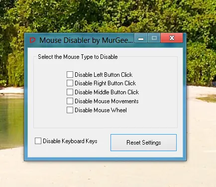 Disable Selective Mouse Clicks and Keyboard Keys on Windows 8