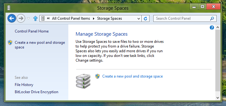 Duplicate Disk Data using Storage Spaces of Windows 8