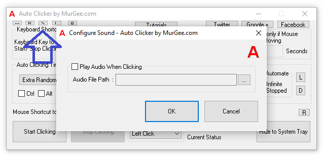 Configure Auto Clicking Sound