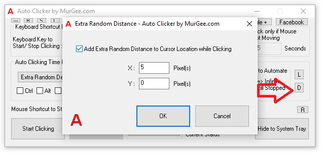 Random Distance for Auto Clicking