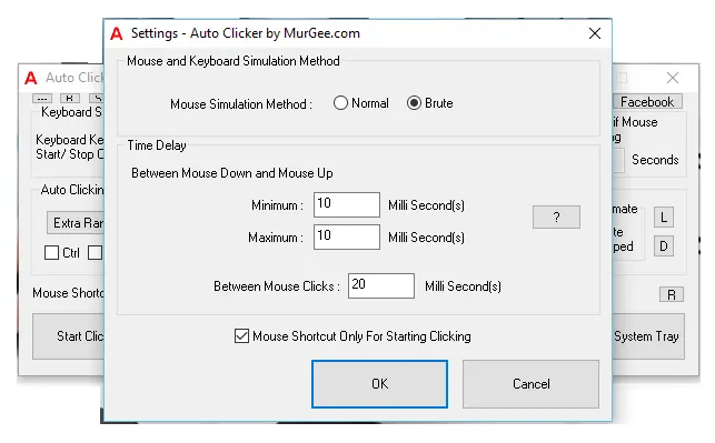 Configure Time Delay between Mouse Press and Mouse Release for Automating single Mouse Click