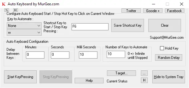 Press a Single Keyboard Key Fast with Auto Keyboard