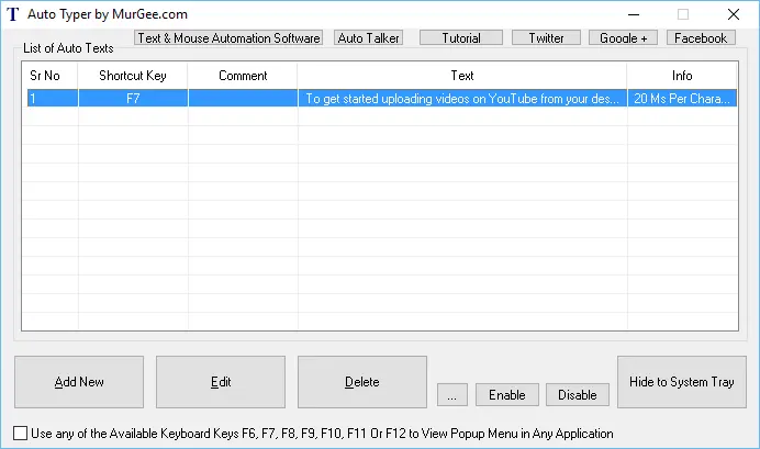 Typer Faster with Auto Typer Keyboard Automation Application for Windows