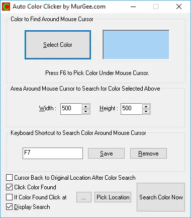 Auto Click with Color Identification