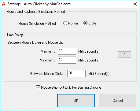 Auto Clicker Settings