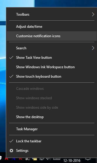 Customise notification icons