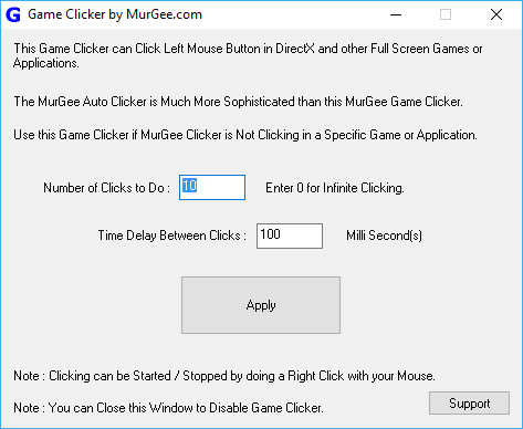 Game Clicker for Full Screen Games